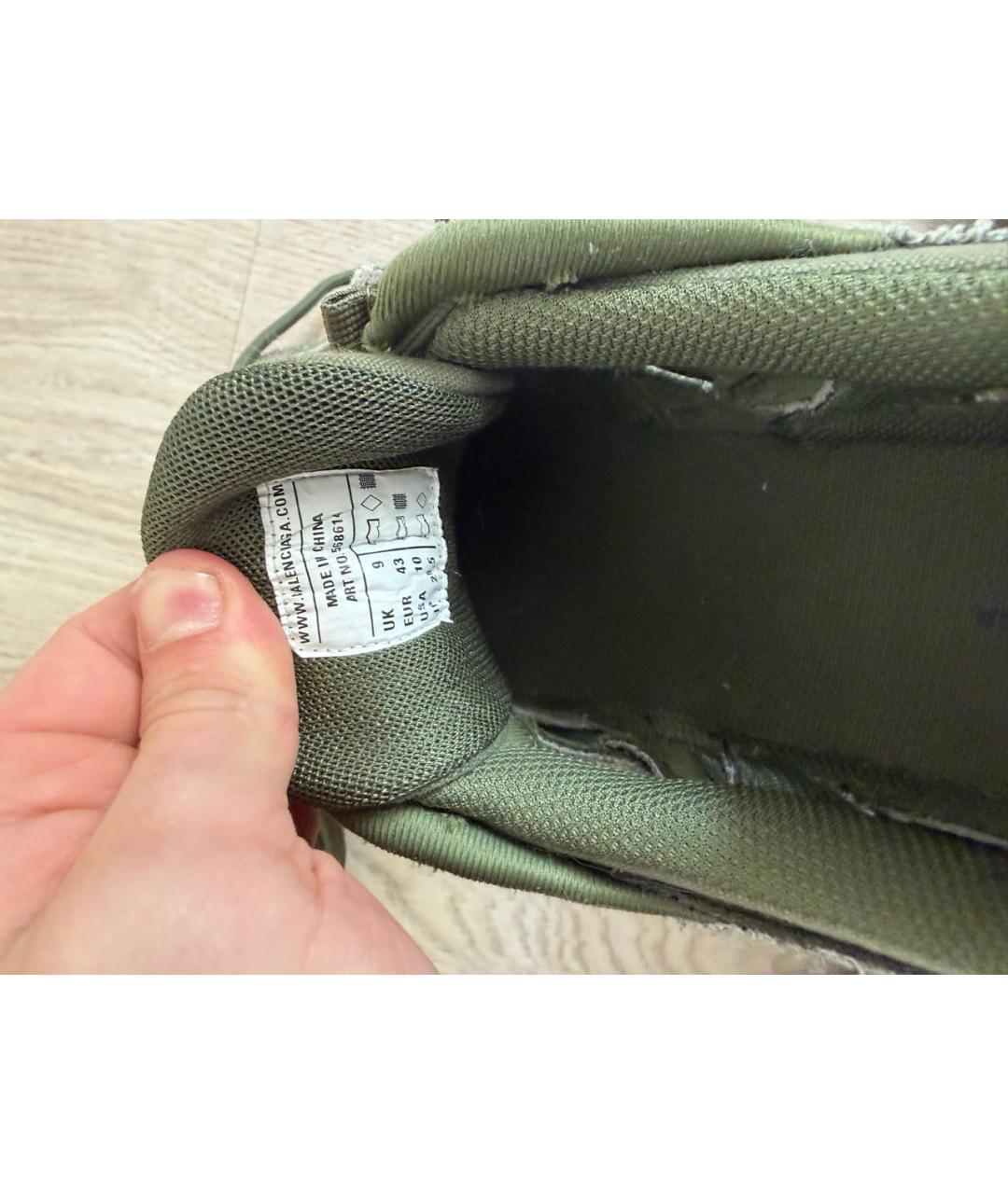 BALENCIAGA Зеленые низкие кроссовки / кеды, фото 5