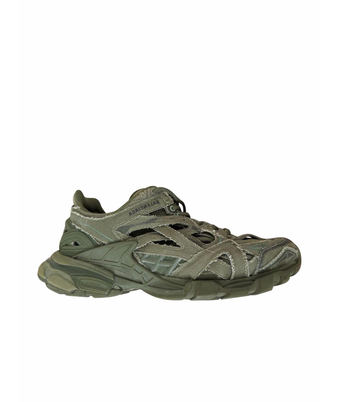 BALENCIAGA Зеленые низкие кроссовки / кеды, фото 1