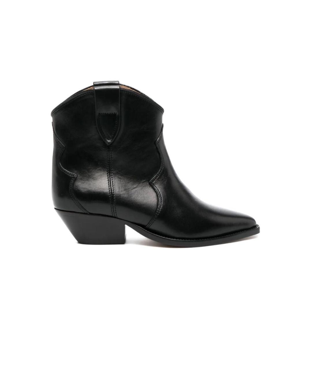 ISABEL MARANT Черные кожаные ботильоны, фото 7