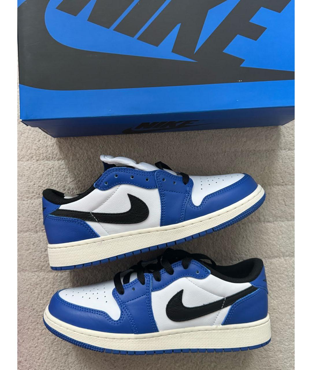 JORDAN Синие низкие кроссовки / кеды, фото 8