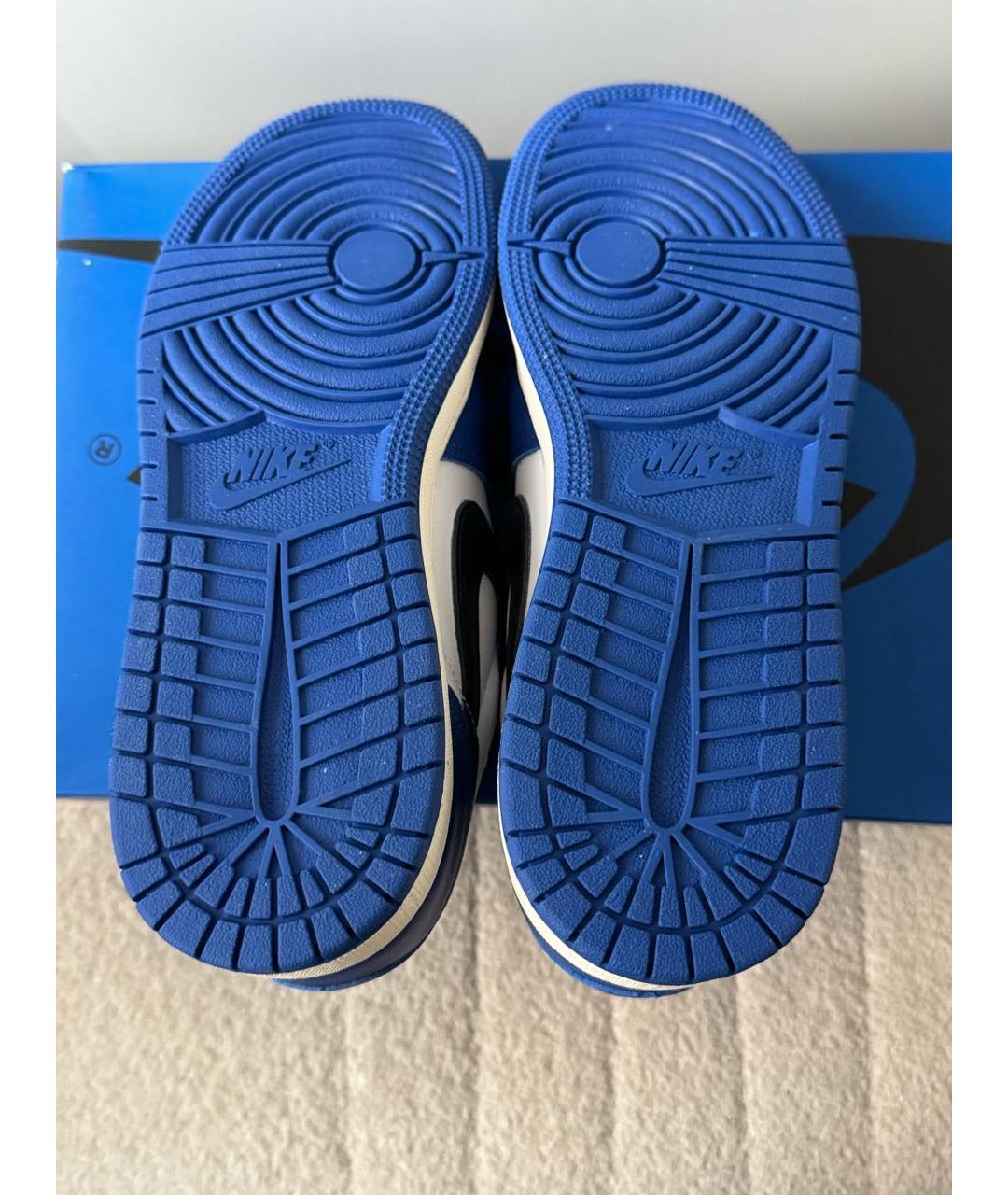 JORDAN Синие низкие кроссовки / кеды, фото 3