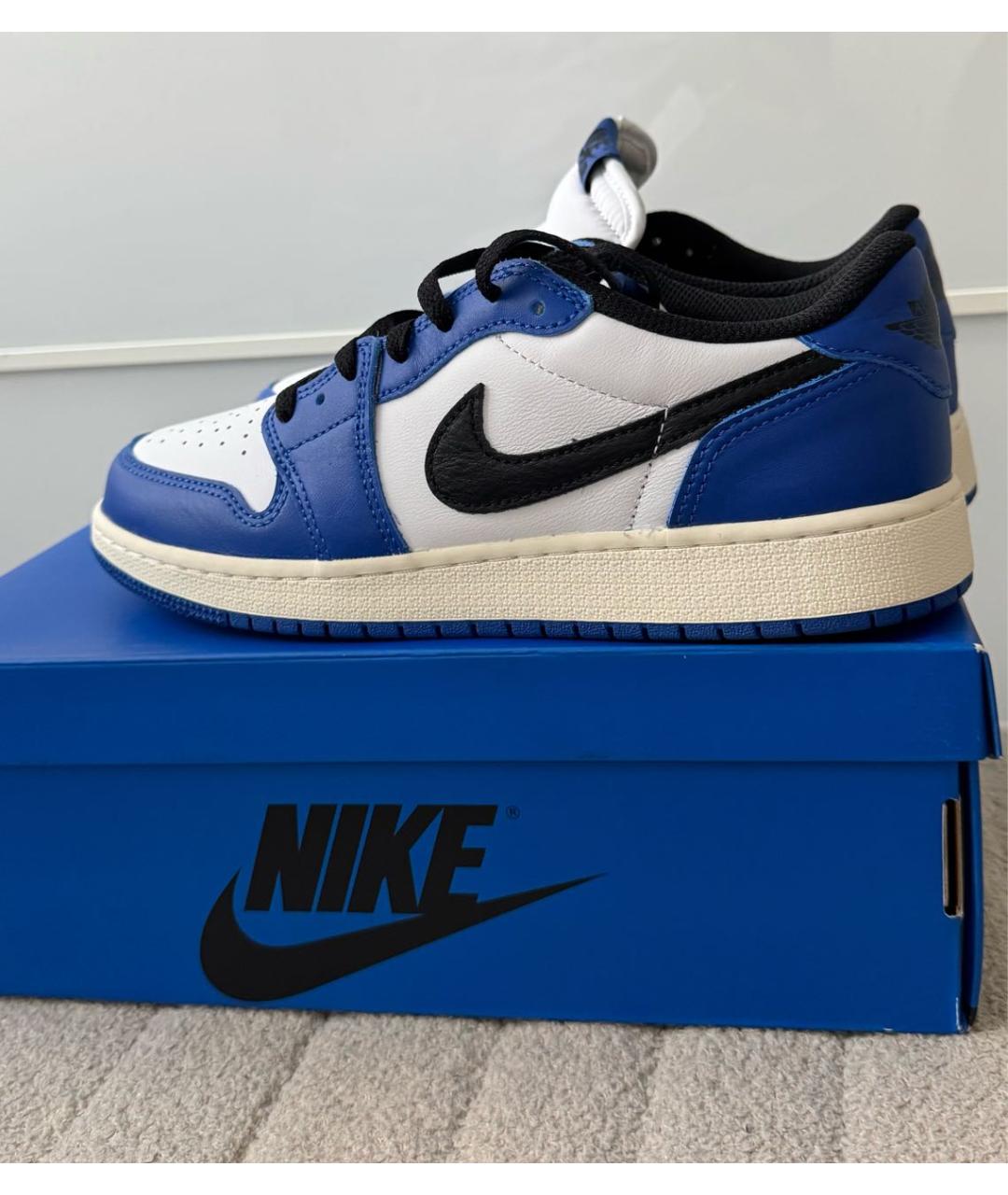 JORDAN Синие низкие кроссовки / кеды, фото 7