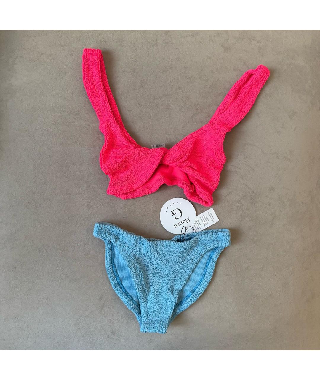 HUNZA G Коралловый полиамидовый купальник, фото 2