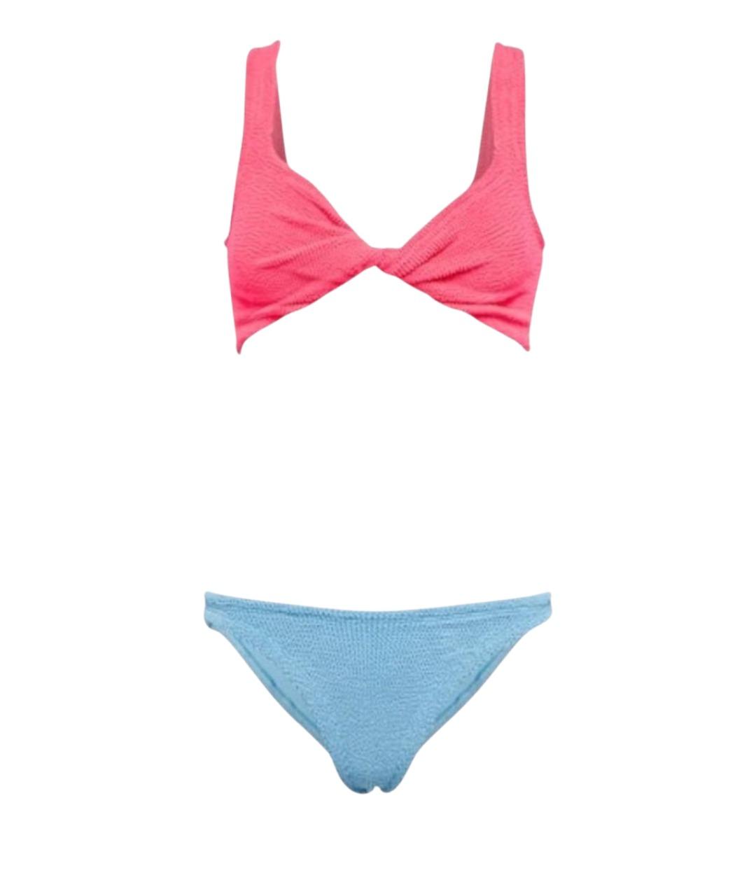 HUNZA G Коралловый полиамидовый купальник, фото 1