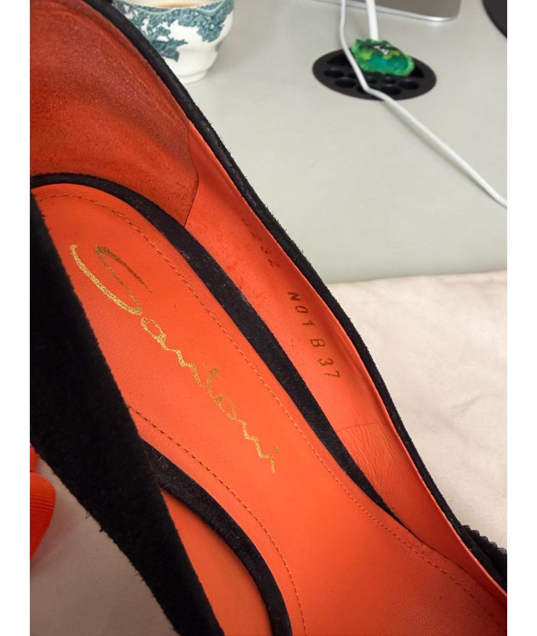 SANTONI Черные замшевые туфли, фото 8