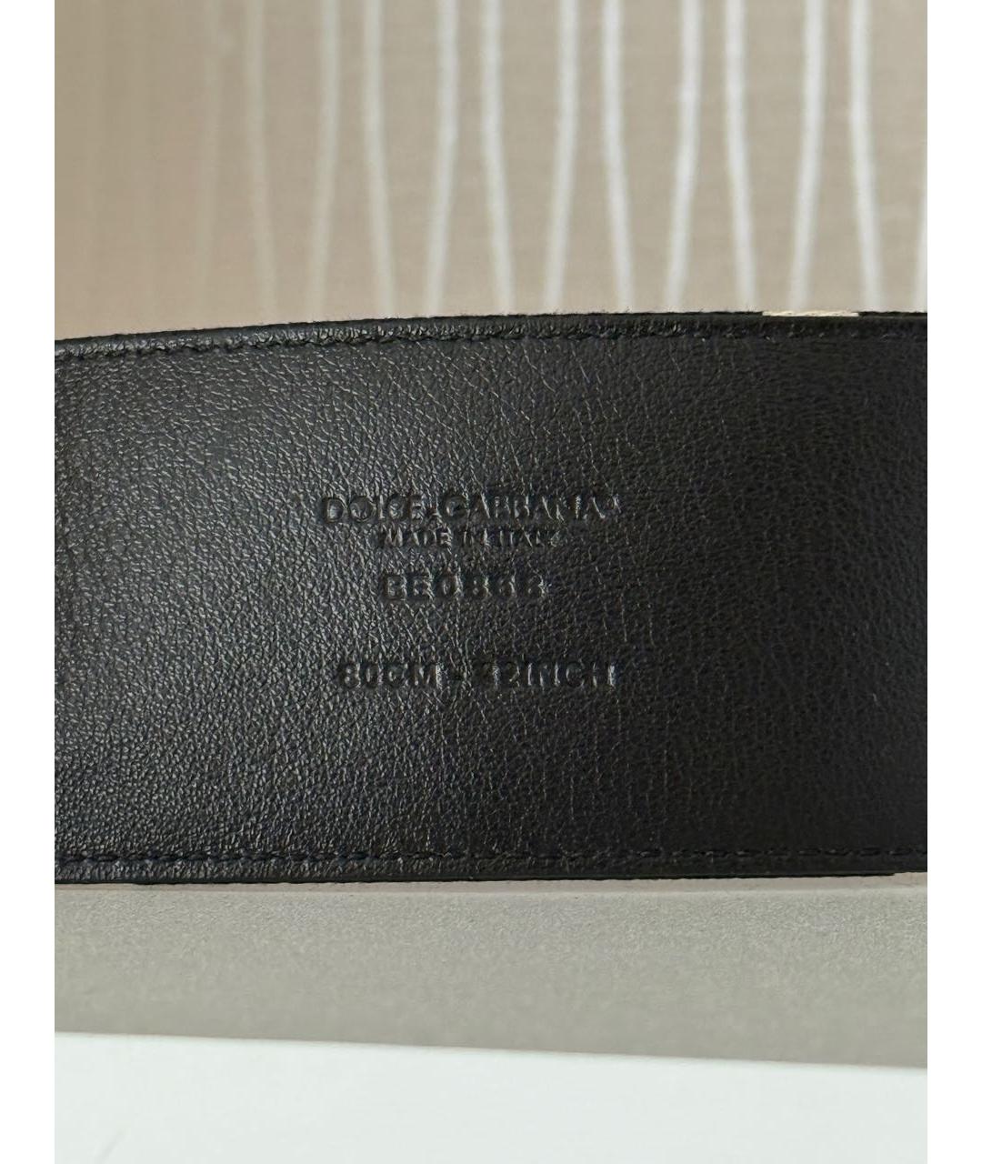 DOLCE&GABBANA Черный ремень, фото 5