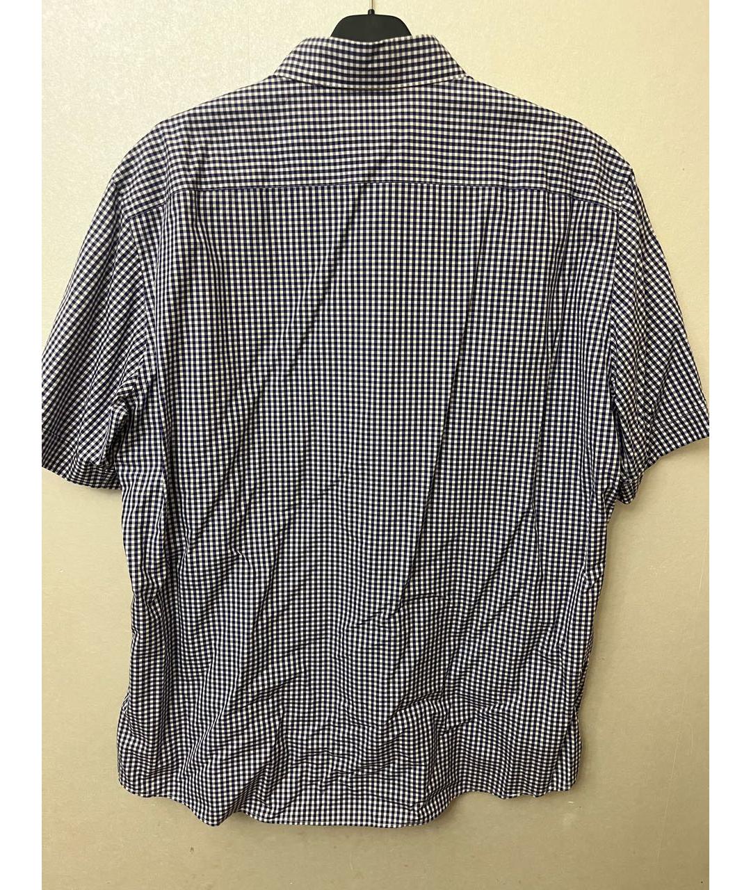 ZEGNA Синяя хлопковая кэжуал рубашка, фото 2