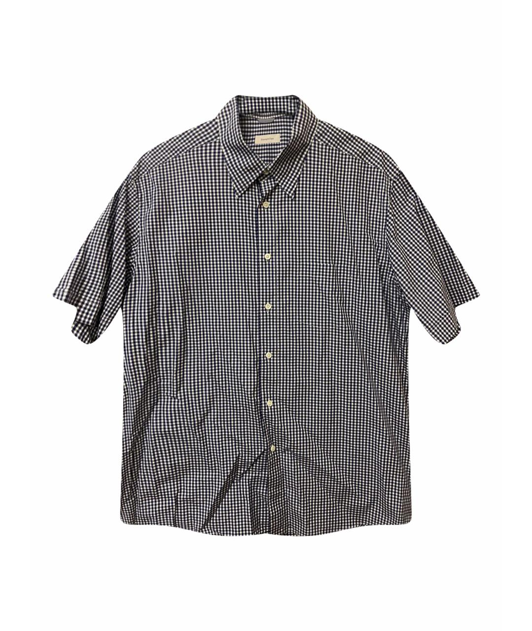 ZEGNA Синяя хлопковая кэжуал рубашка, фото 1