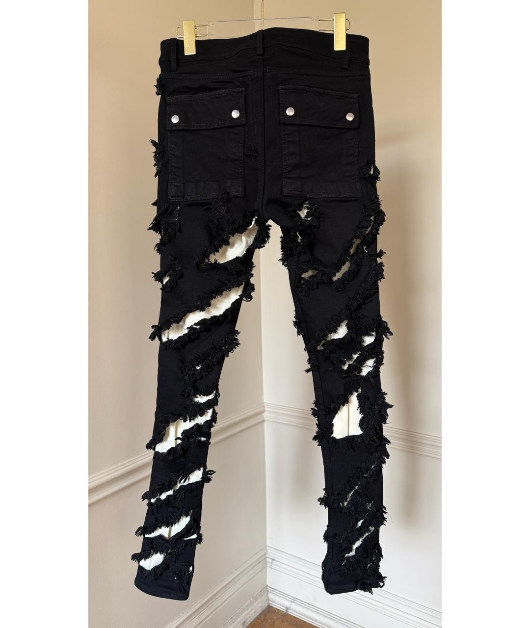 RICK OWENS Черные прямые джинсы, фото 2