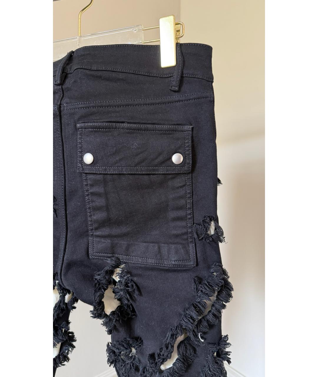 RICK OWENS Черные прямые джинсы, фото 3