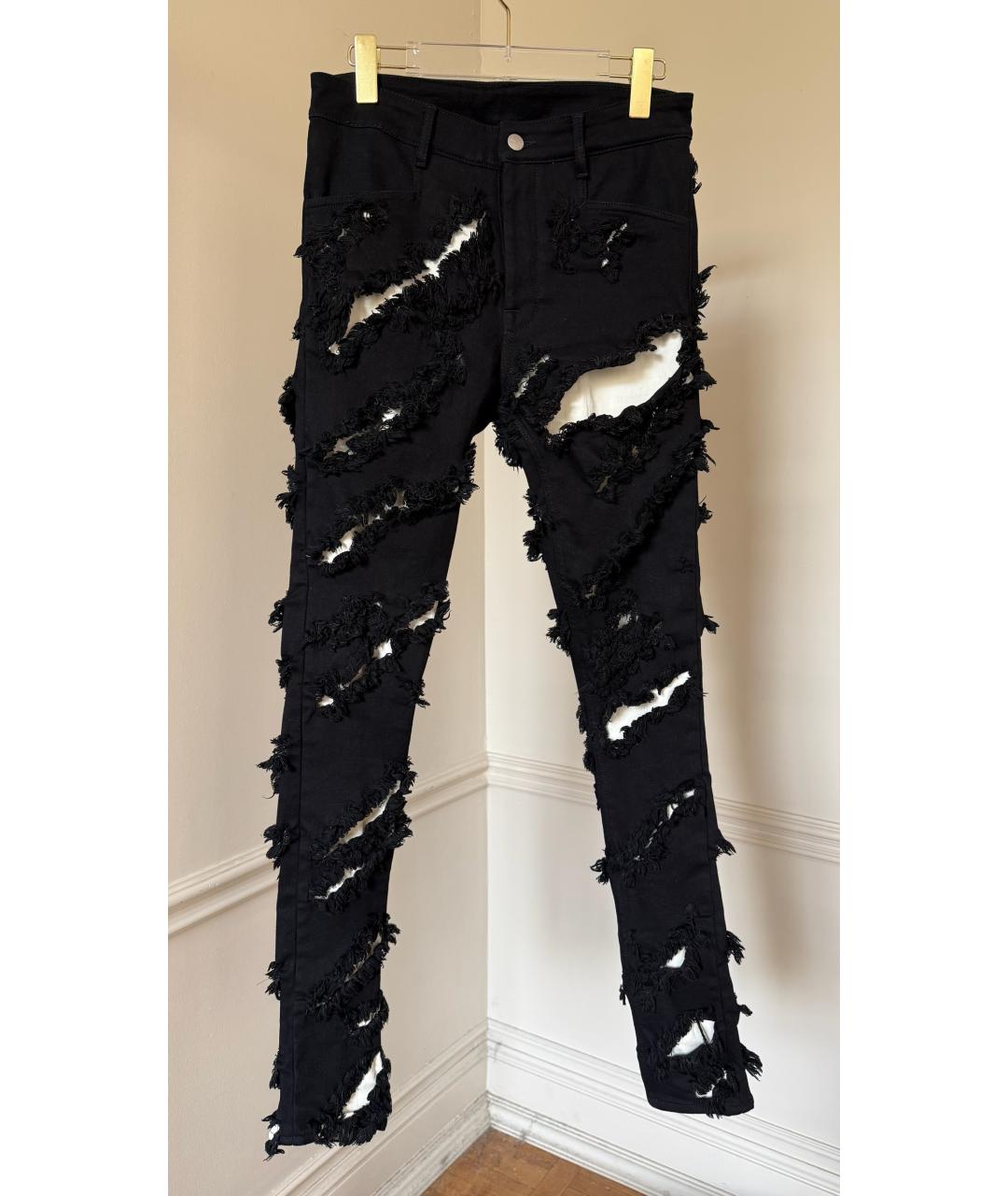RICK OWENS Черные прямые джинсы, фото 7
