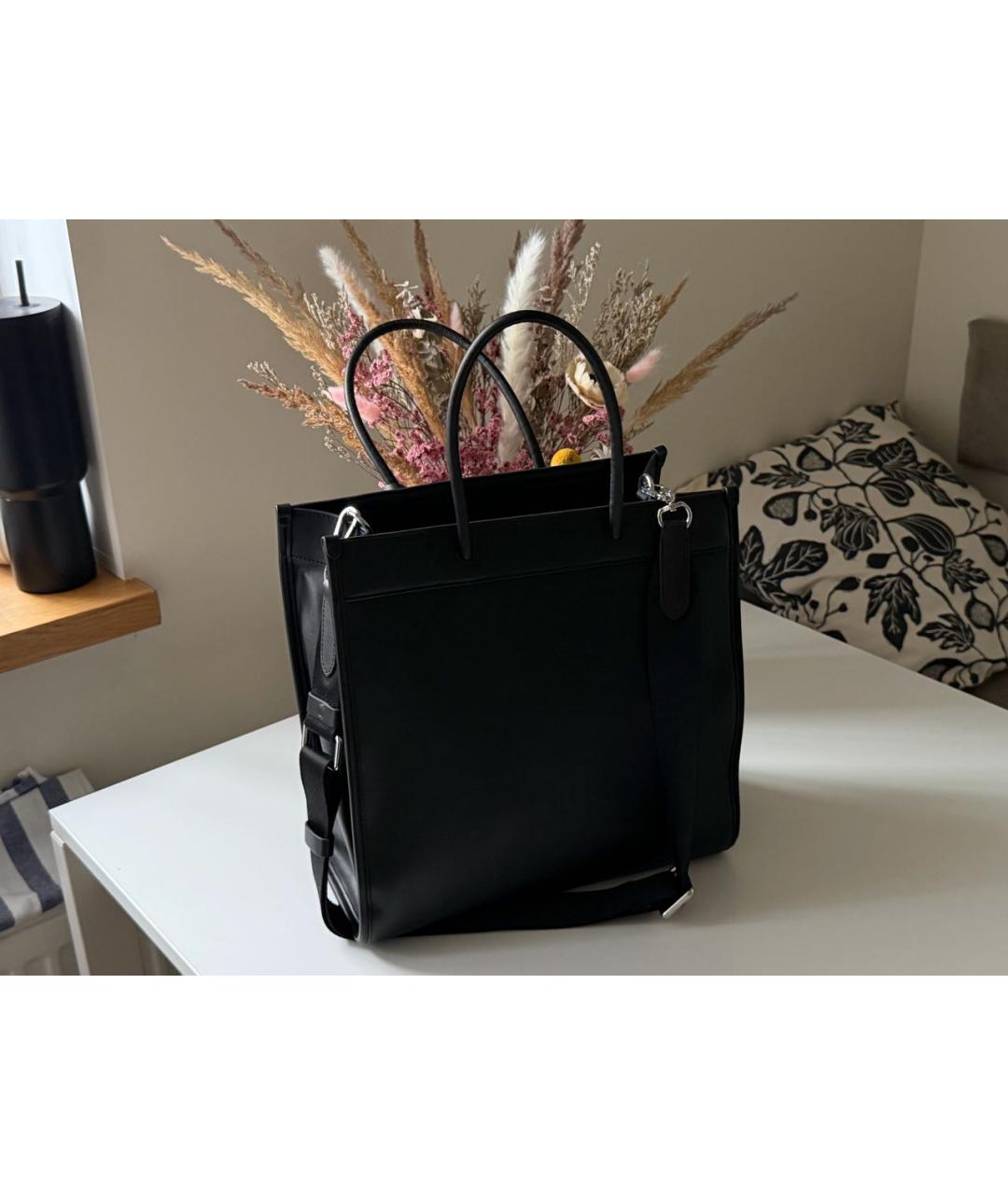 KARL LAGERFELD Черная сумка тоут из искусственной кожи, фото 2