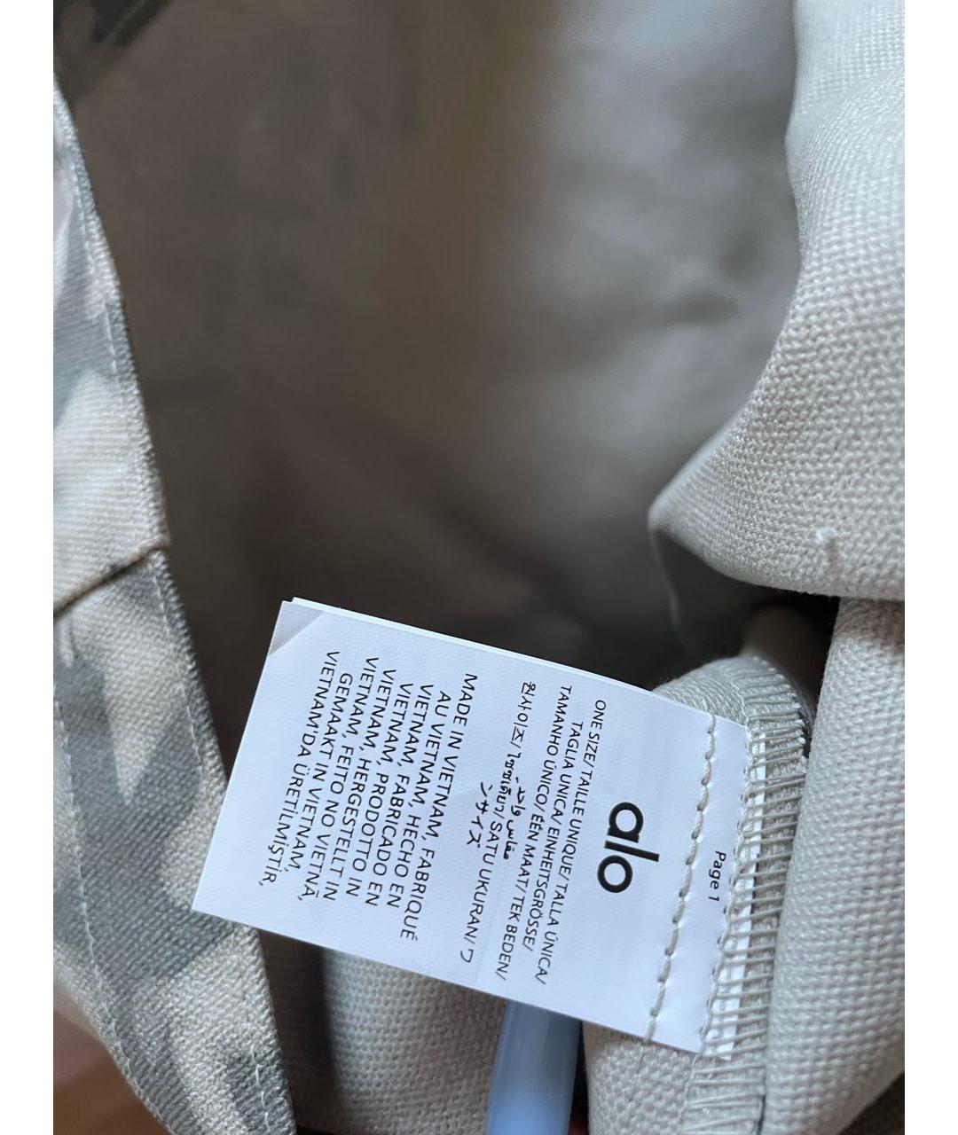 ALO YOGA Серая тканевая дорожная/спортивная сумка, фото 5