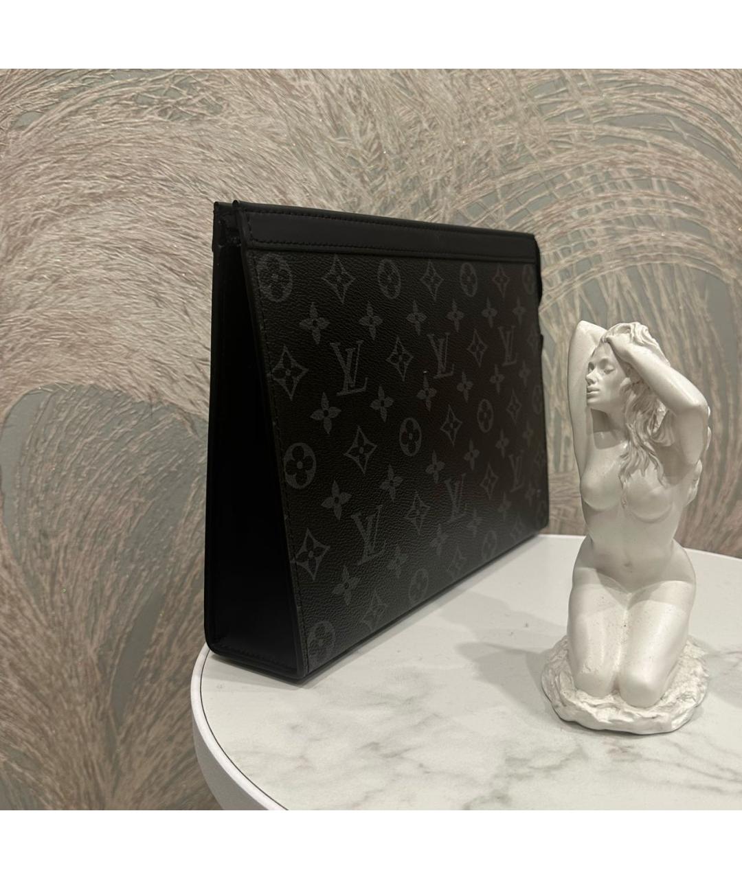 LOUIS VUITTON Антрацитовая папка для документов, фото 2