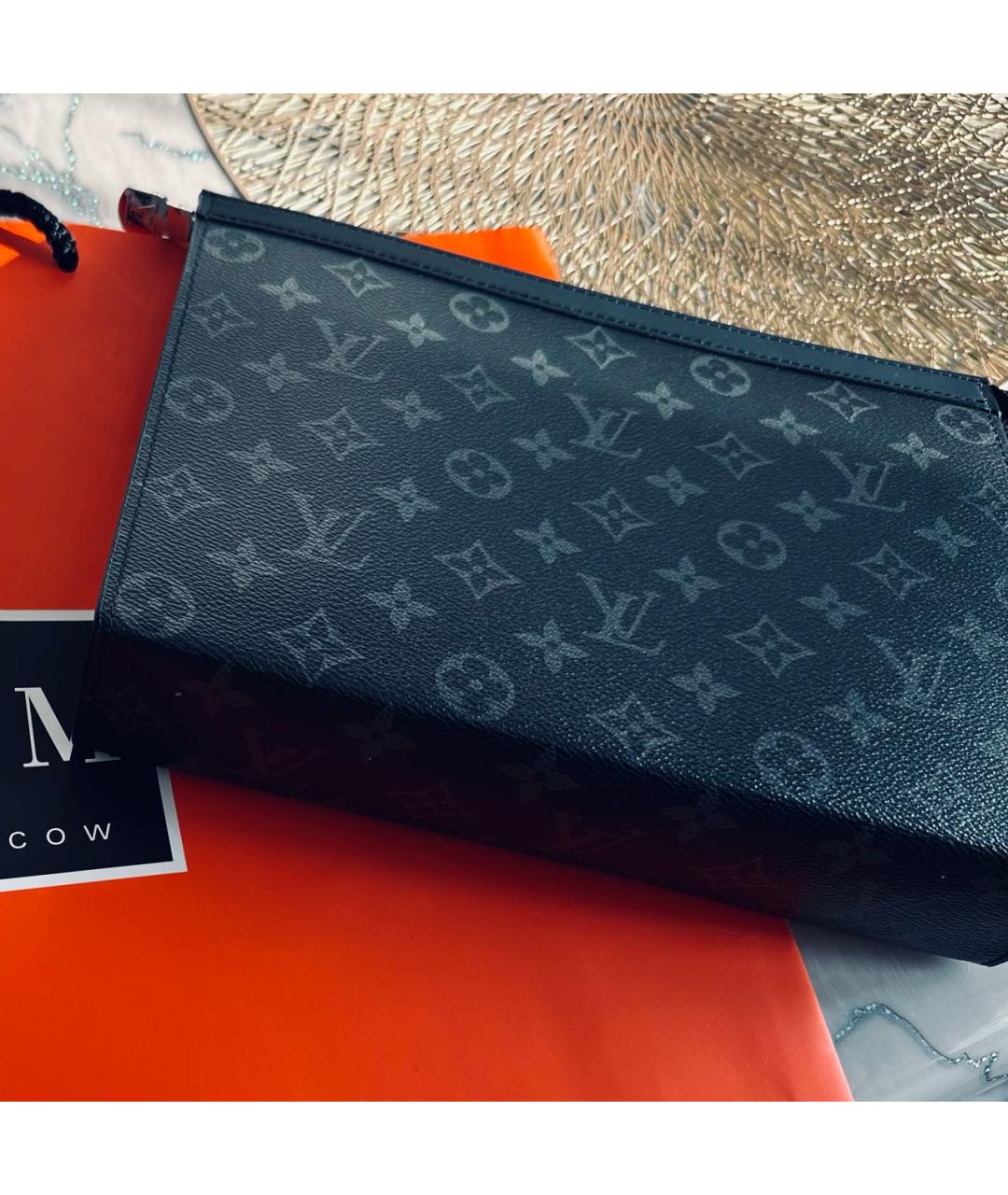 LOUIS VUITTON Антрацитовая папка для документов, фото 4