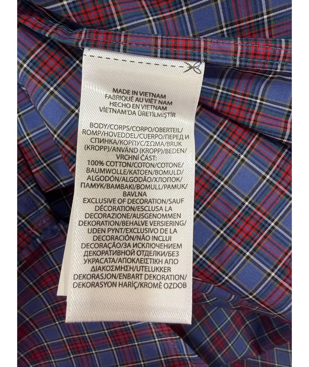 RALPH LAUREN Фиолетовая хлопковая классическая рубашка, фото 8