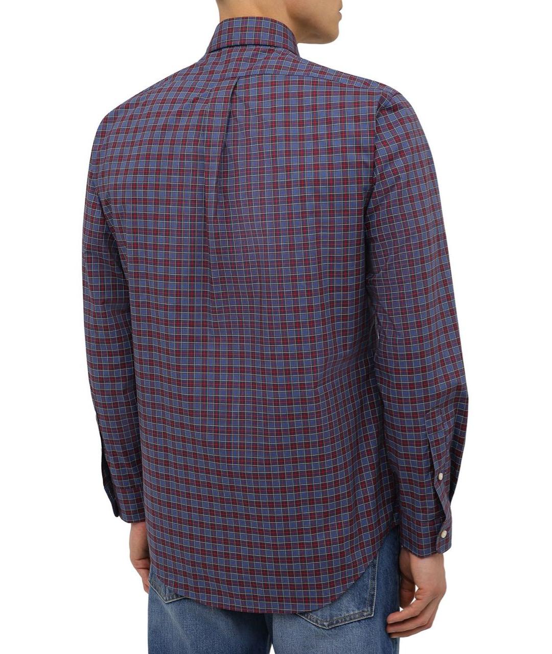 RALPH LAUREN Фиолетовая хлопковая классическая рубашка, фото 3