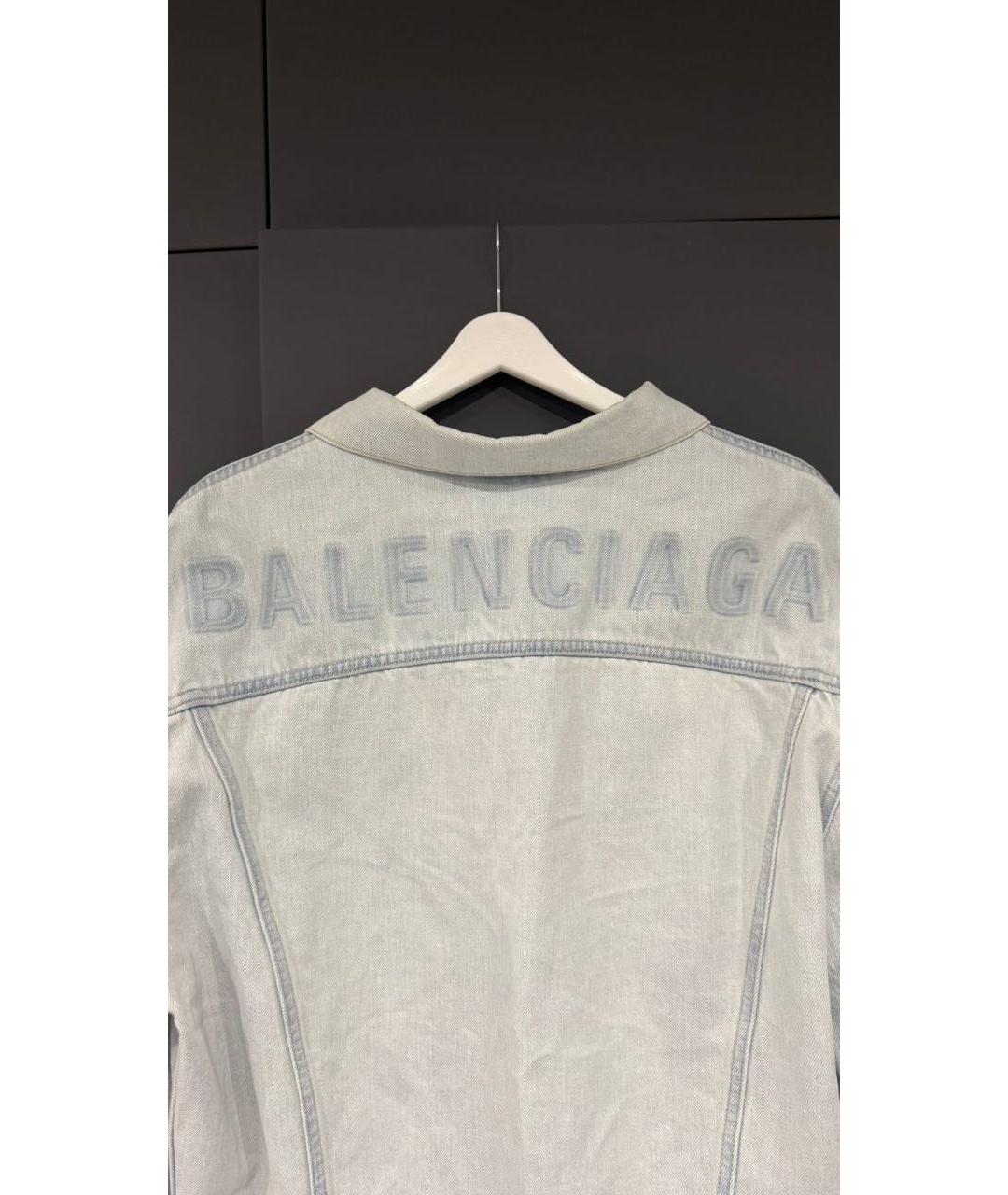 BALENCIAGA Голубая деним куртка, фото 3