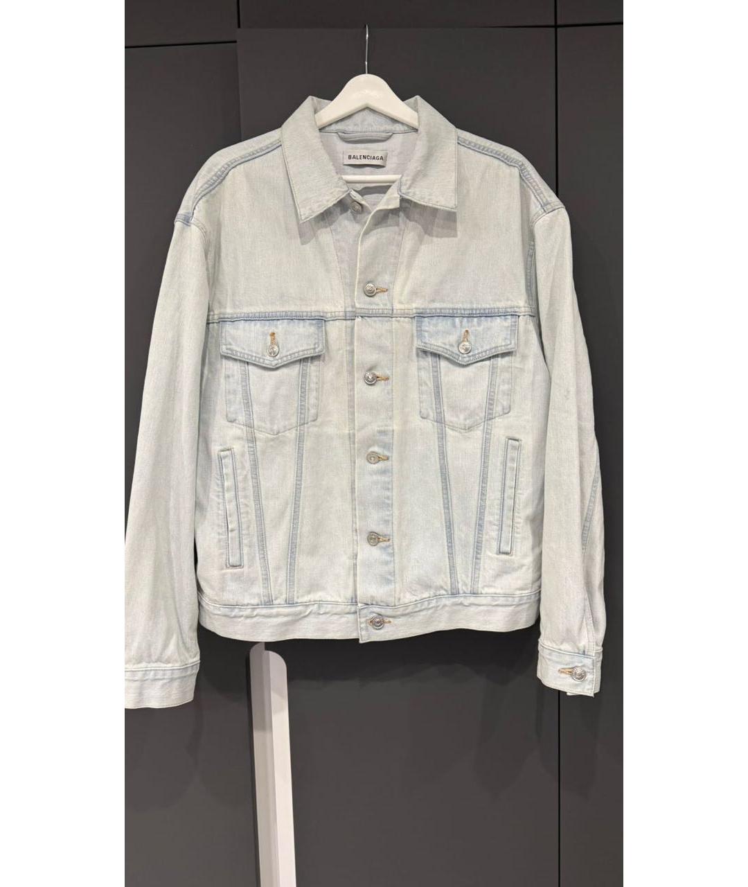BALENCIAGA Голубая деним куртка, фото 5