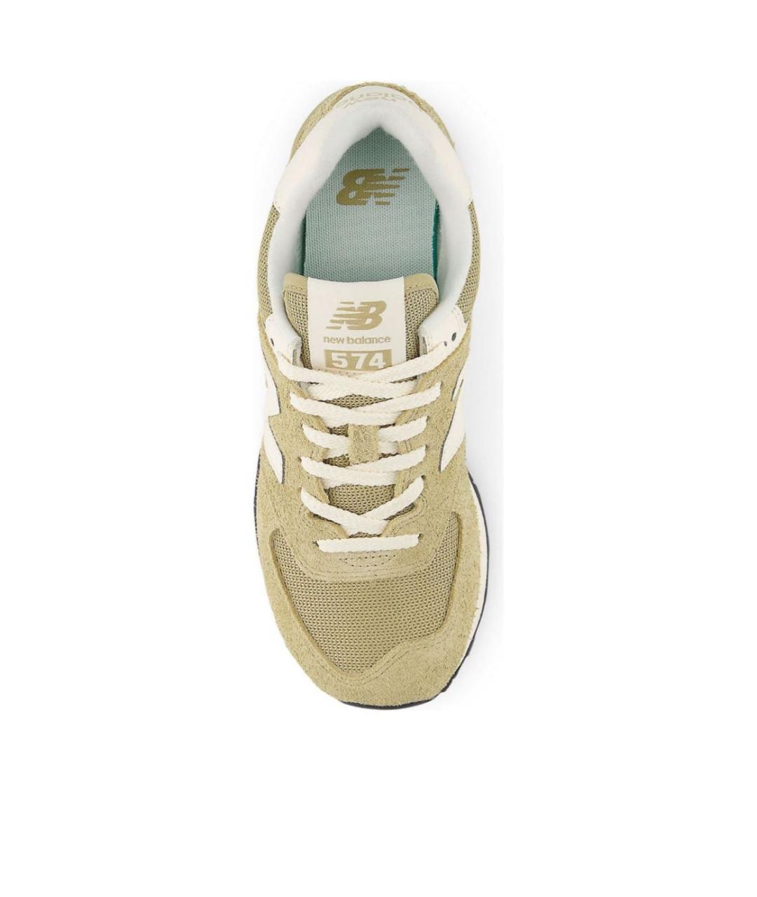 NEW BALANCE Бежевые замшевые кроссовки, фото 3