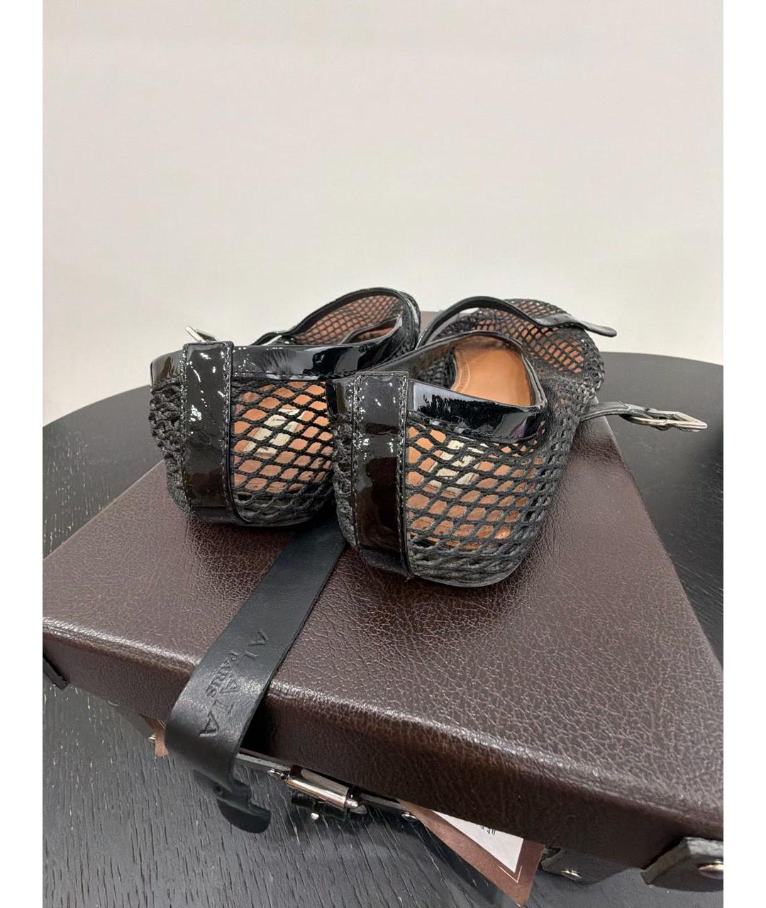 ALAIA Черные текстильные балетки, фото 3