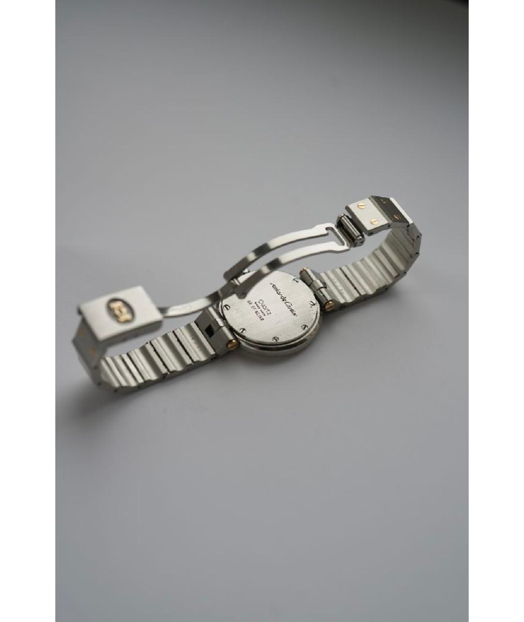 CARTIER Бордовые часы из желтого золота, фото 2