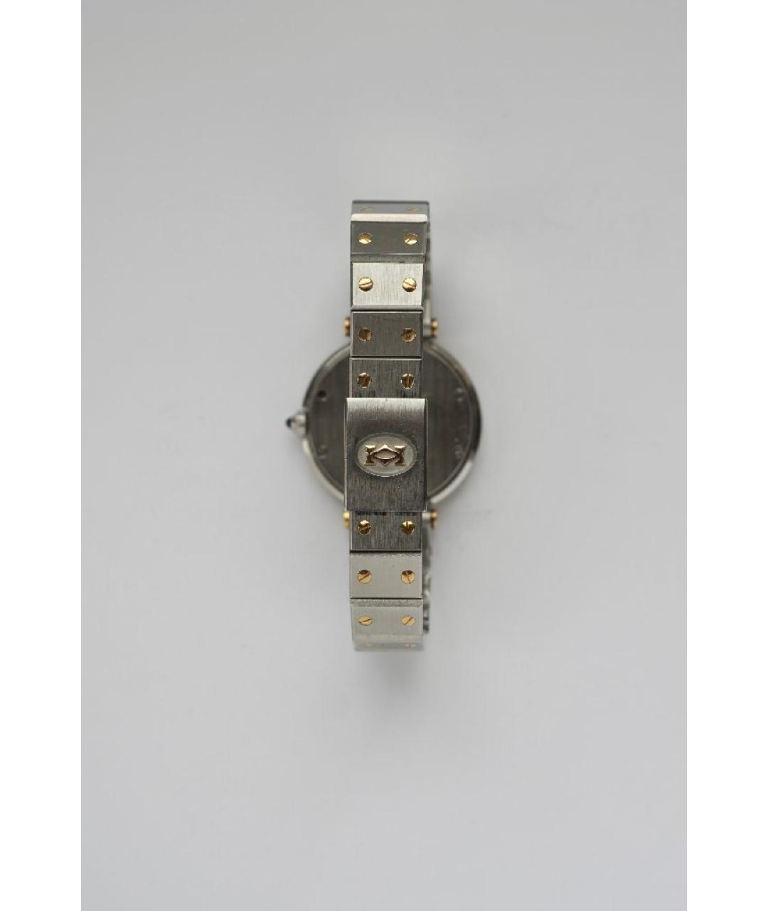 CARTIER Бордовые часы из желтого золота, фото 3