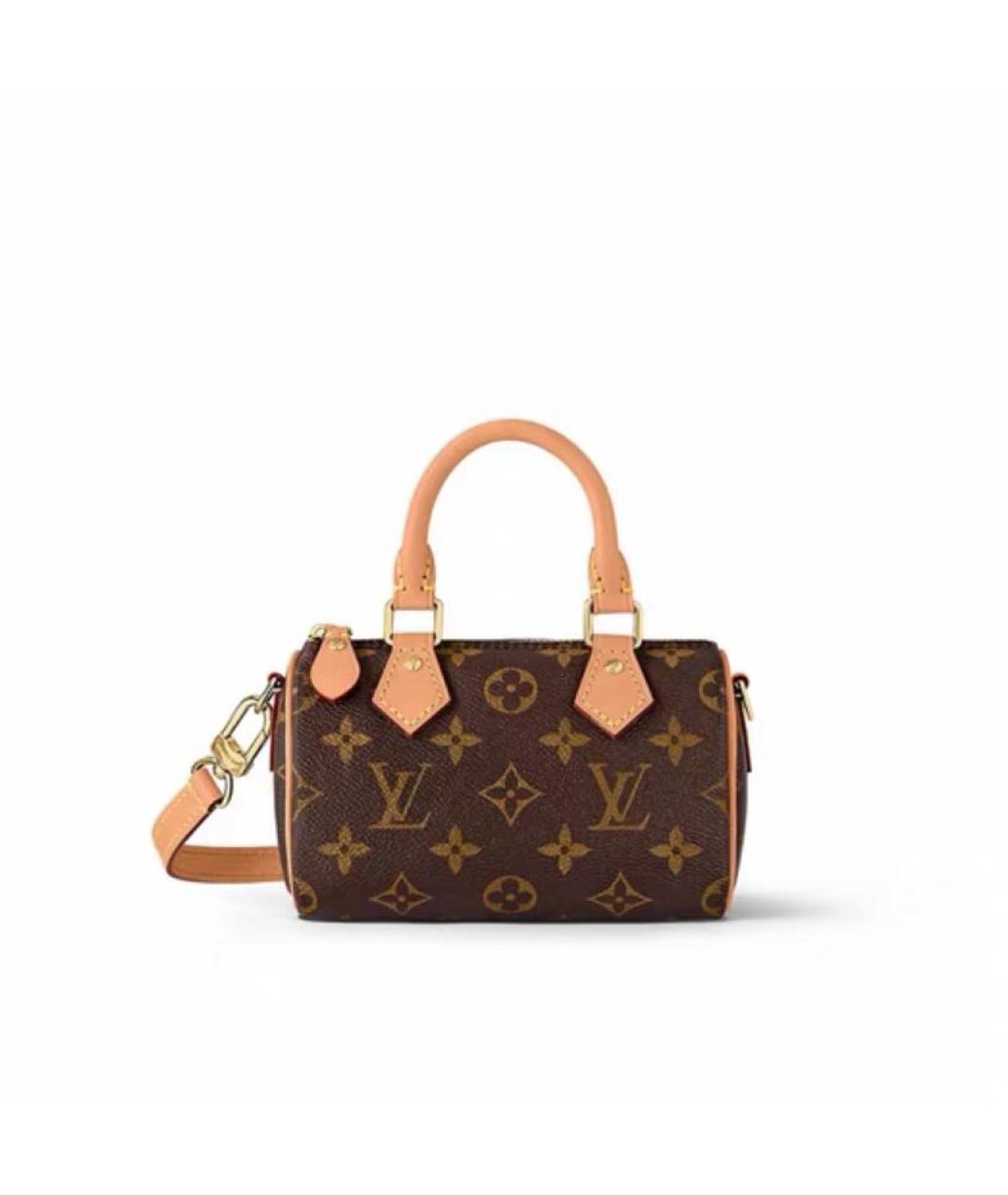 LOUIS VUITTON Коричневая сумка с короткими ручками, фото 6