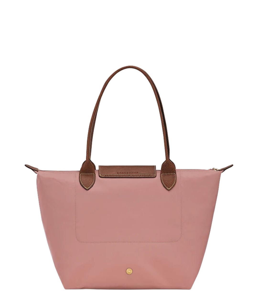 LONGCHAMP Розовая синтетическая сумка тоут, фото 2