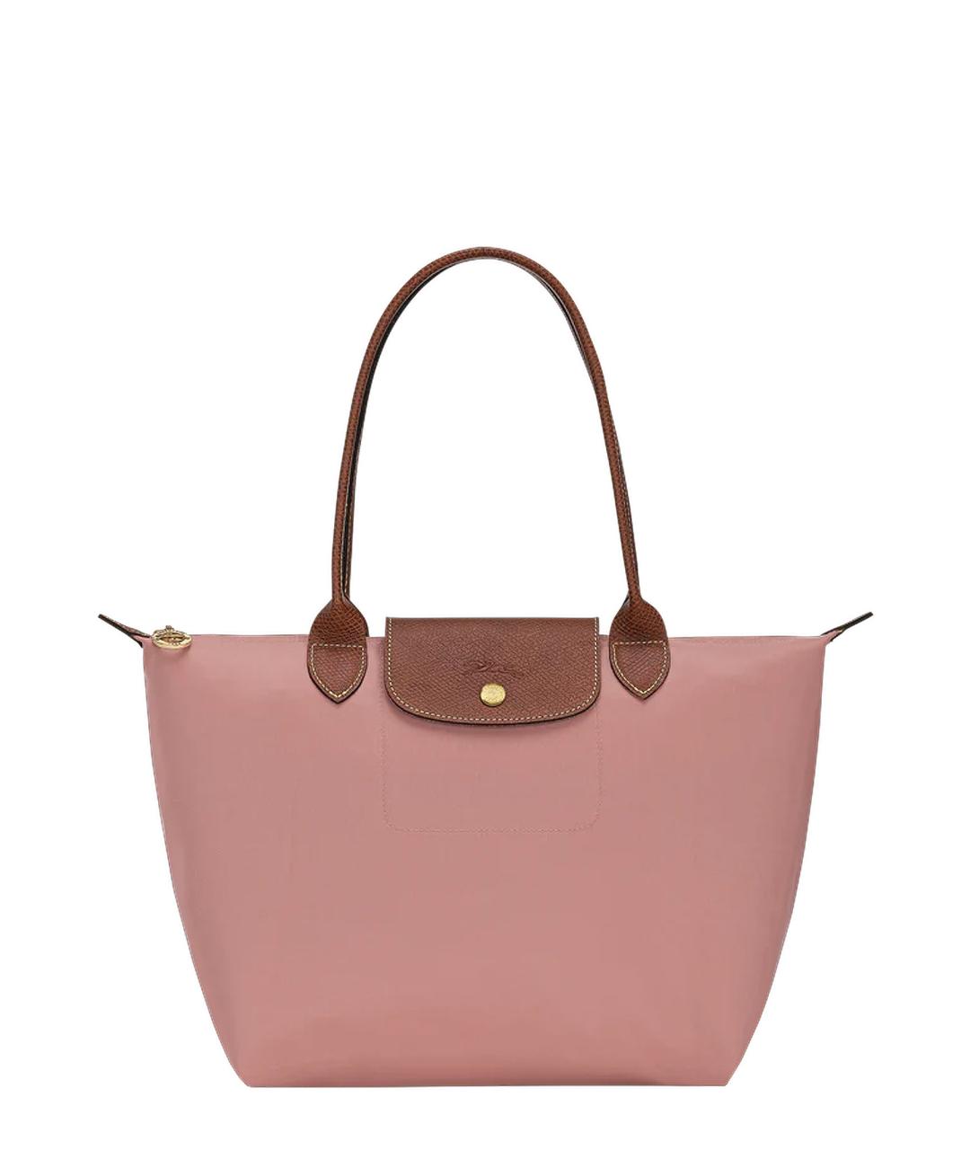 LONGCHAMP Розовая синтетическая сумка тоут, фото 1