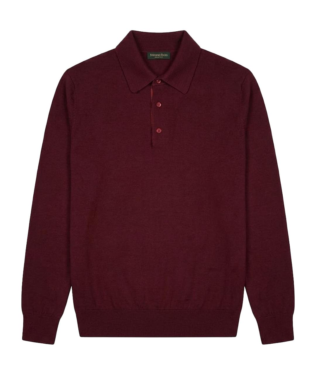STEFANO RICCI Бордовый джемпер / свитер, фото 1