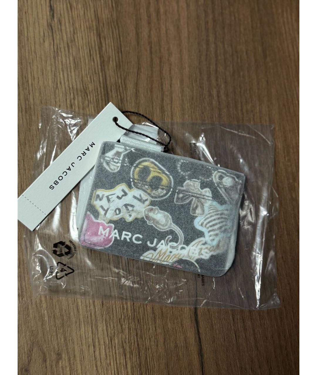 MARC JACOBS Черный кожаный кардхолдер, фото 5