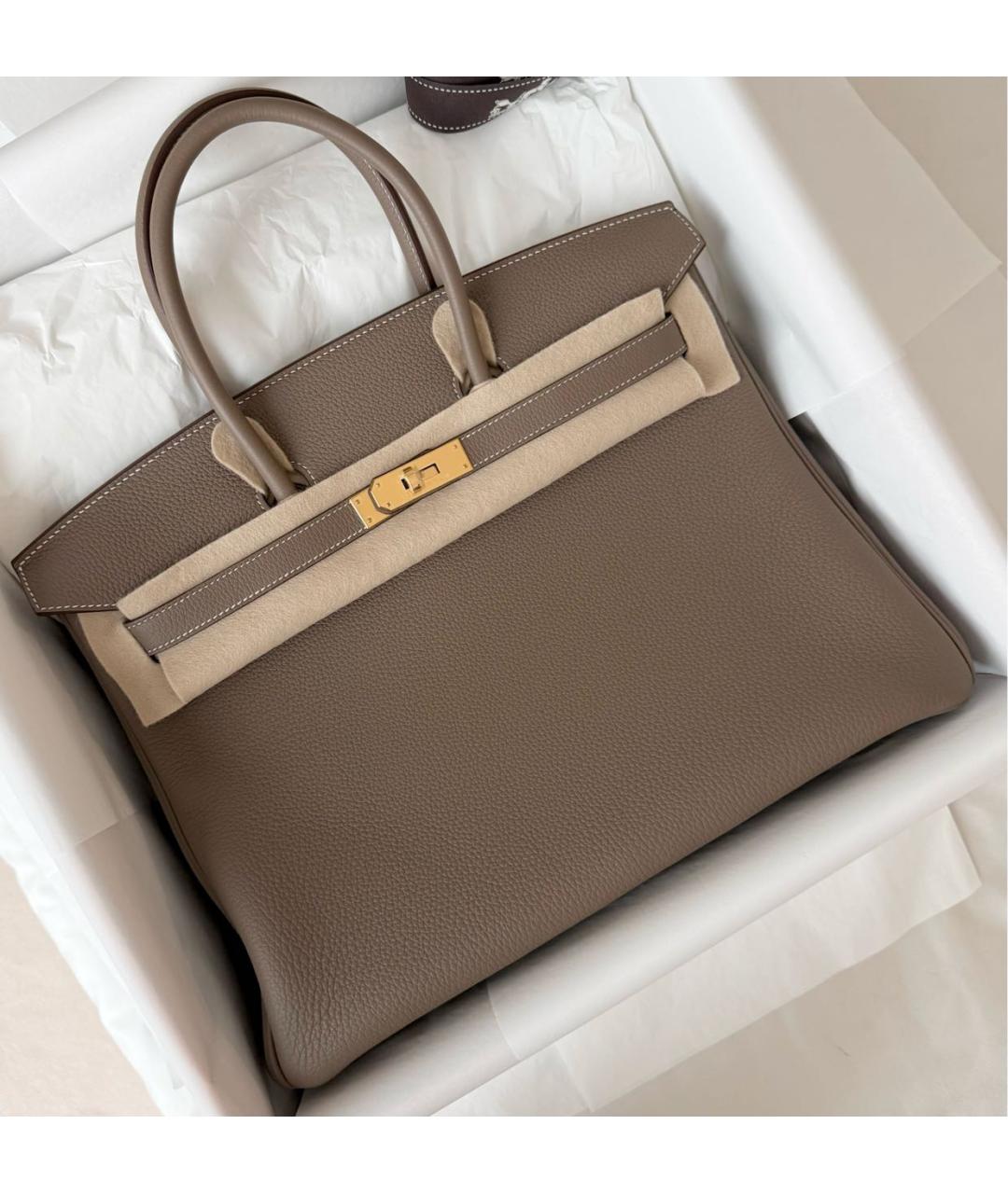 HERMES Кожаная сумка с короткими ручками, фото 2