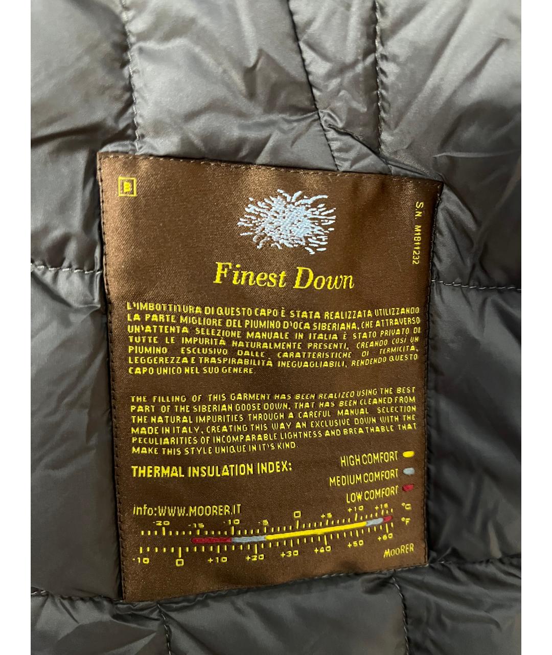 MOORER Коричневое шерстяное пальто, фото 3