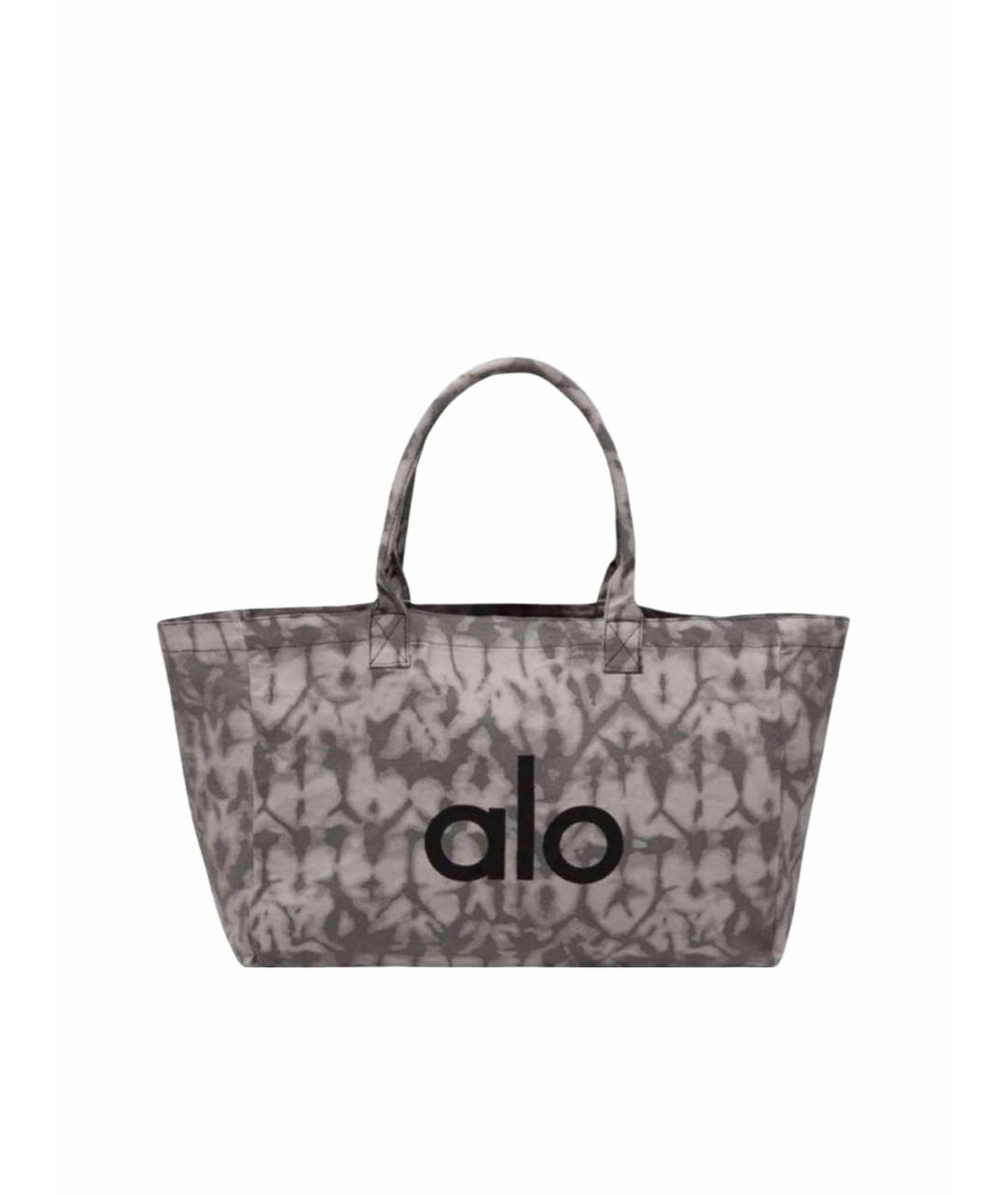 ALO YOGA Серая тканевая дорожная/спортивная сумка, фото 5