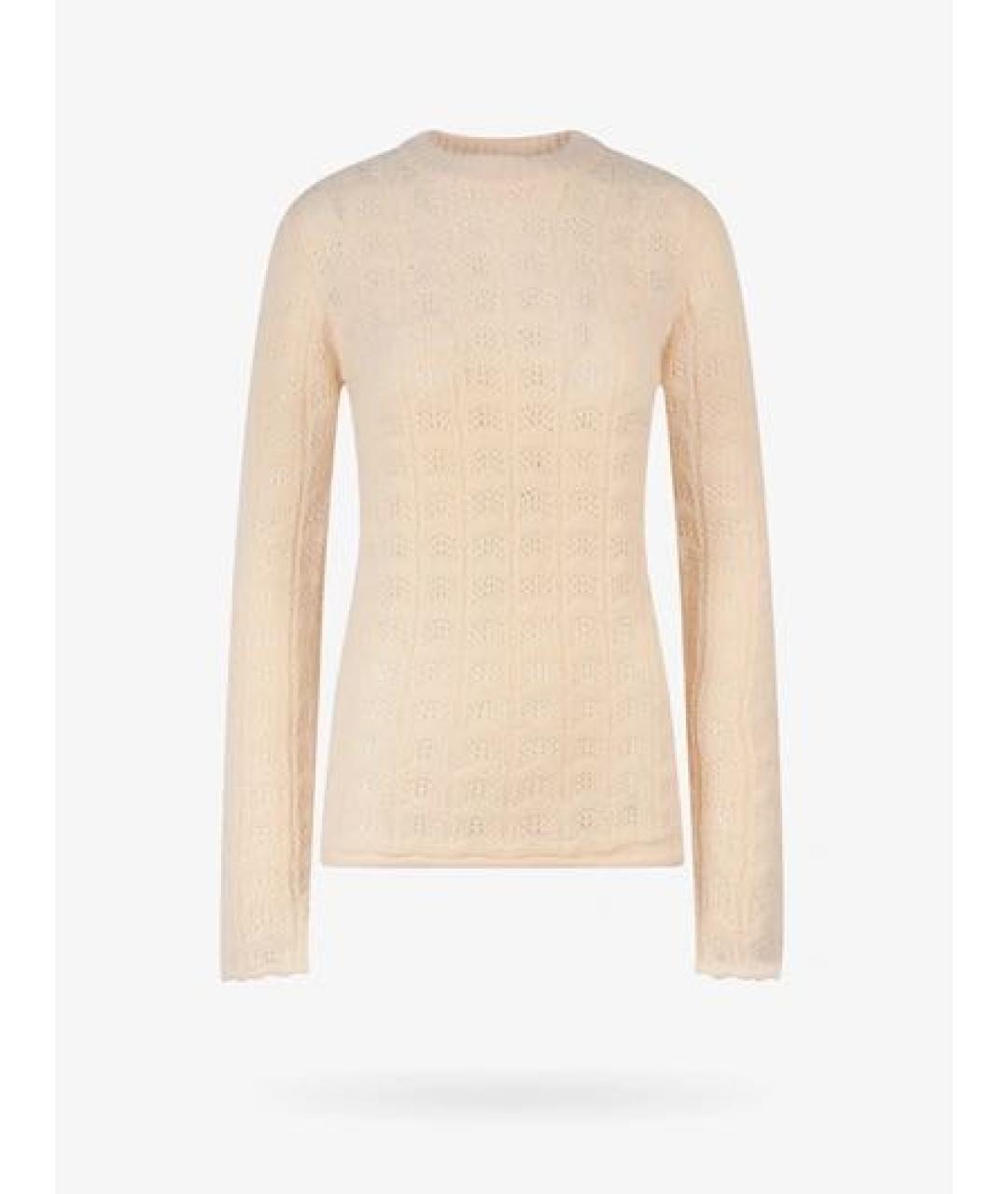 SPORTMAX Желтый кашемировый джемпер / свитер, фото 4