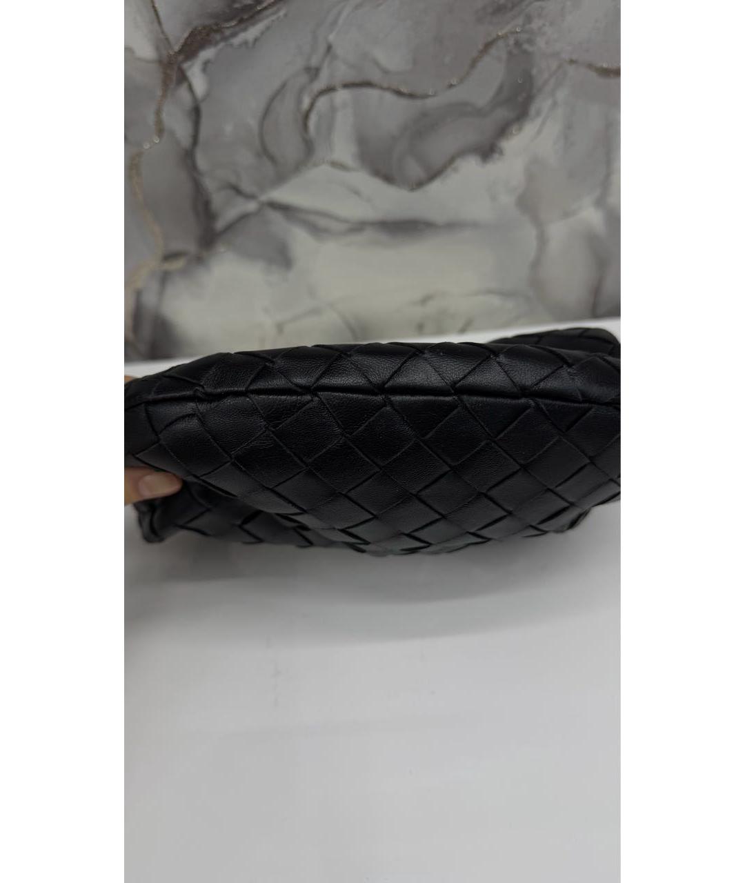 BOTTEGA VENETA Черная кожаная сумка с короткими ручками, фото 6