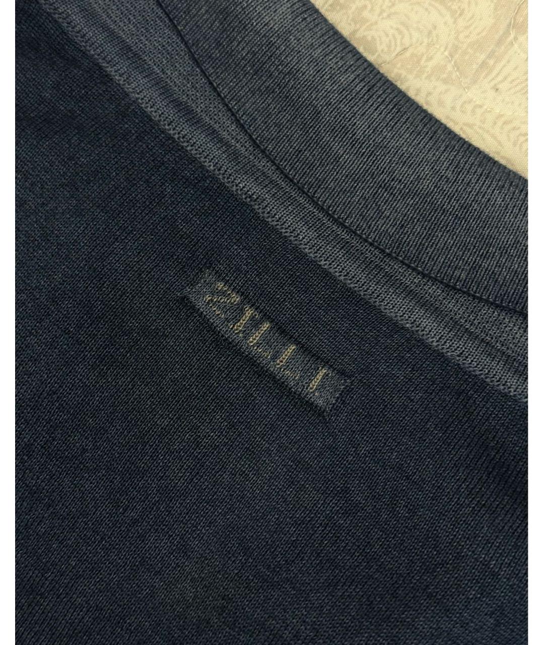 ZILLI Темно-синий кашемировый джемпер / свитер, фото 6