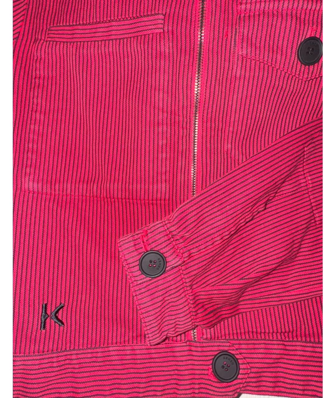 KENZO Бордовый хлопковый жакет/пиджак, фото 4