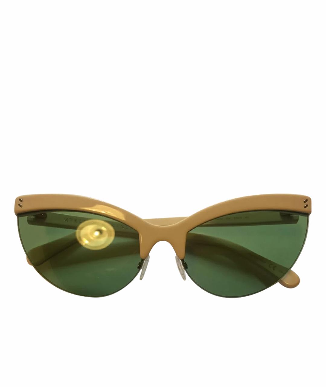 STELLA MCCARTNEY Зеленые пластиковые солнцезащитные очки, фото 1