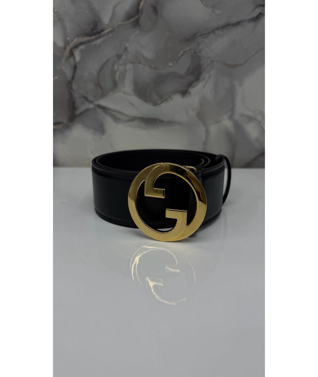 GUCCI Черный кожаный ремень, фото 6