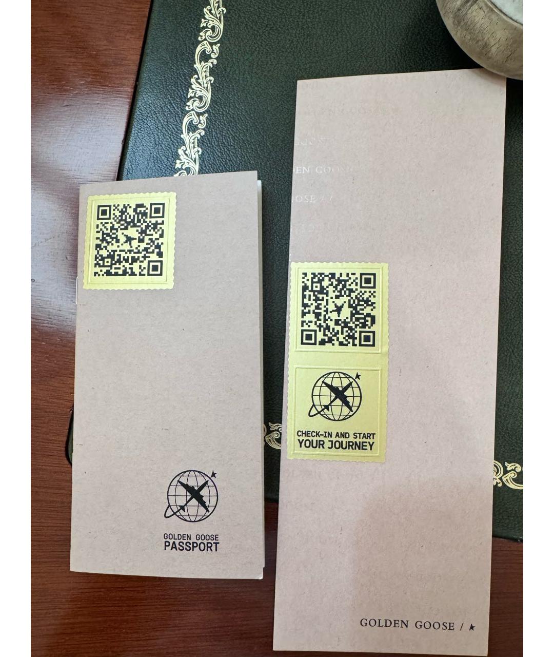 GOLDEN GOOSE DELUXE BRAND Бежевые кожаные низкие кроссовки / кеды, фото 5