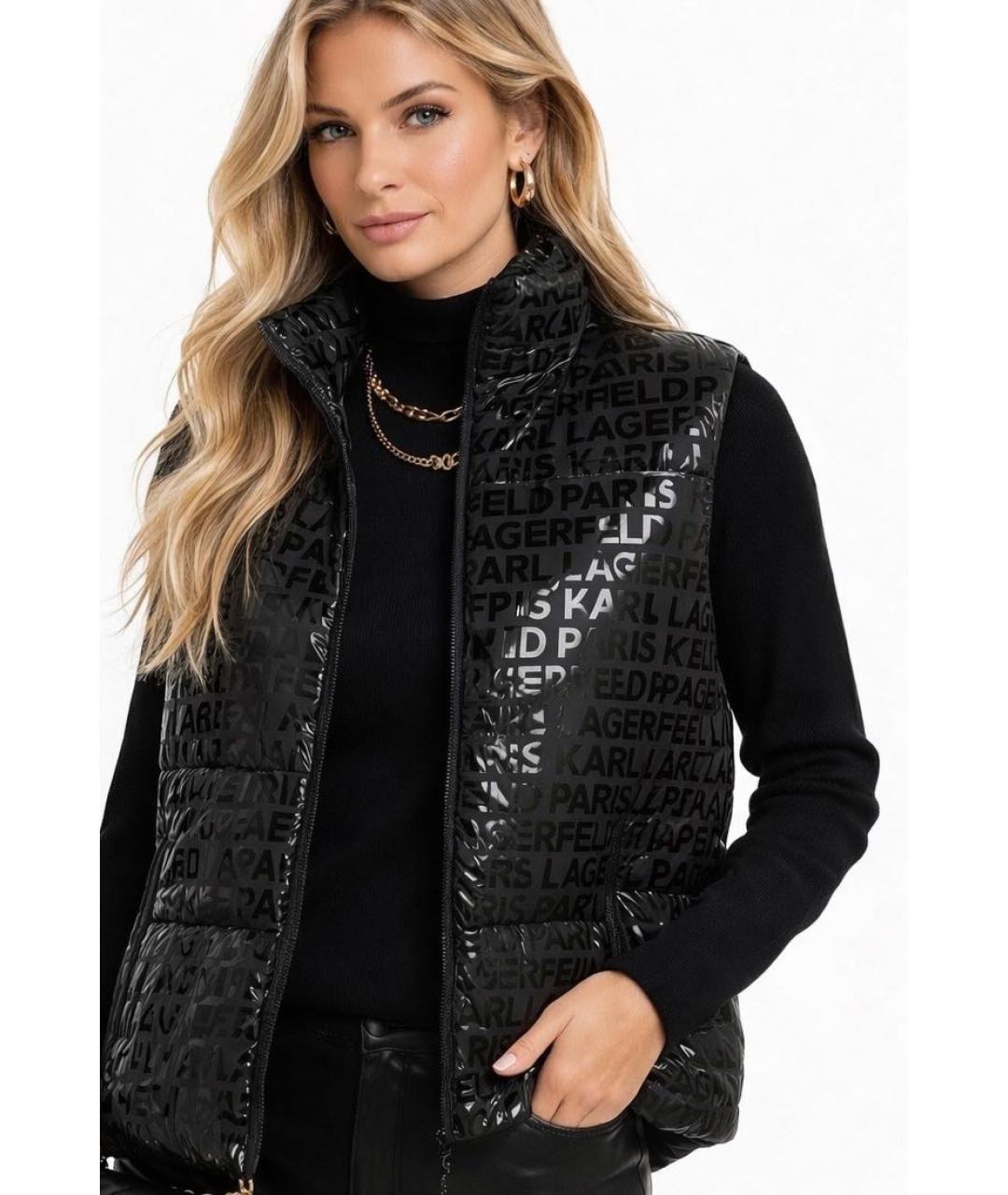 KARL LAGERFELD Черный жилет, фото 6