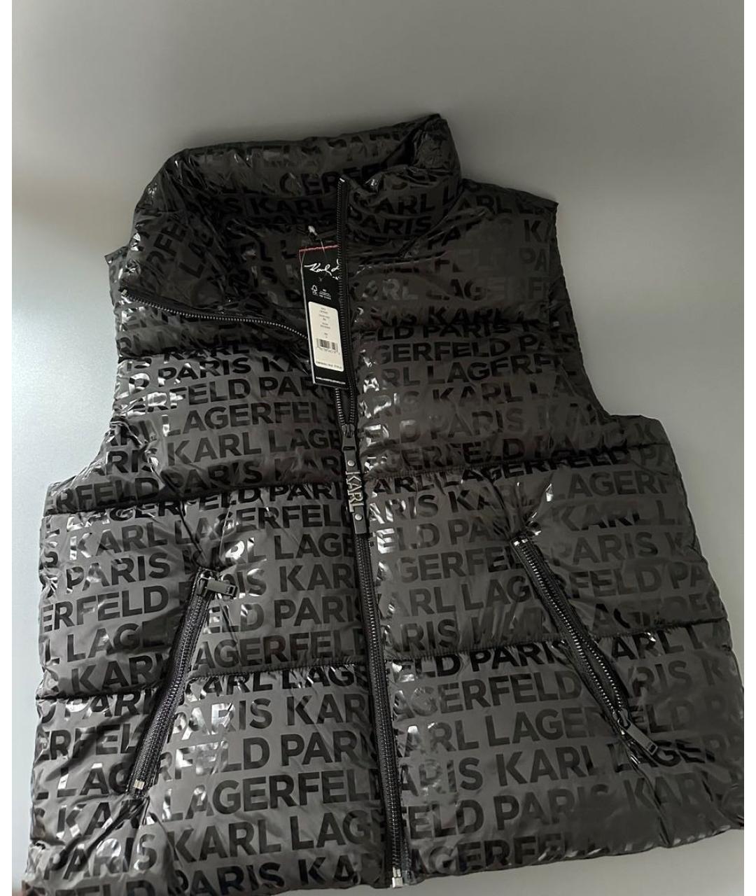KARL LAGERFELD Черный жилет, фото 2