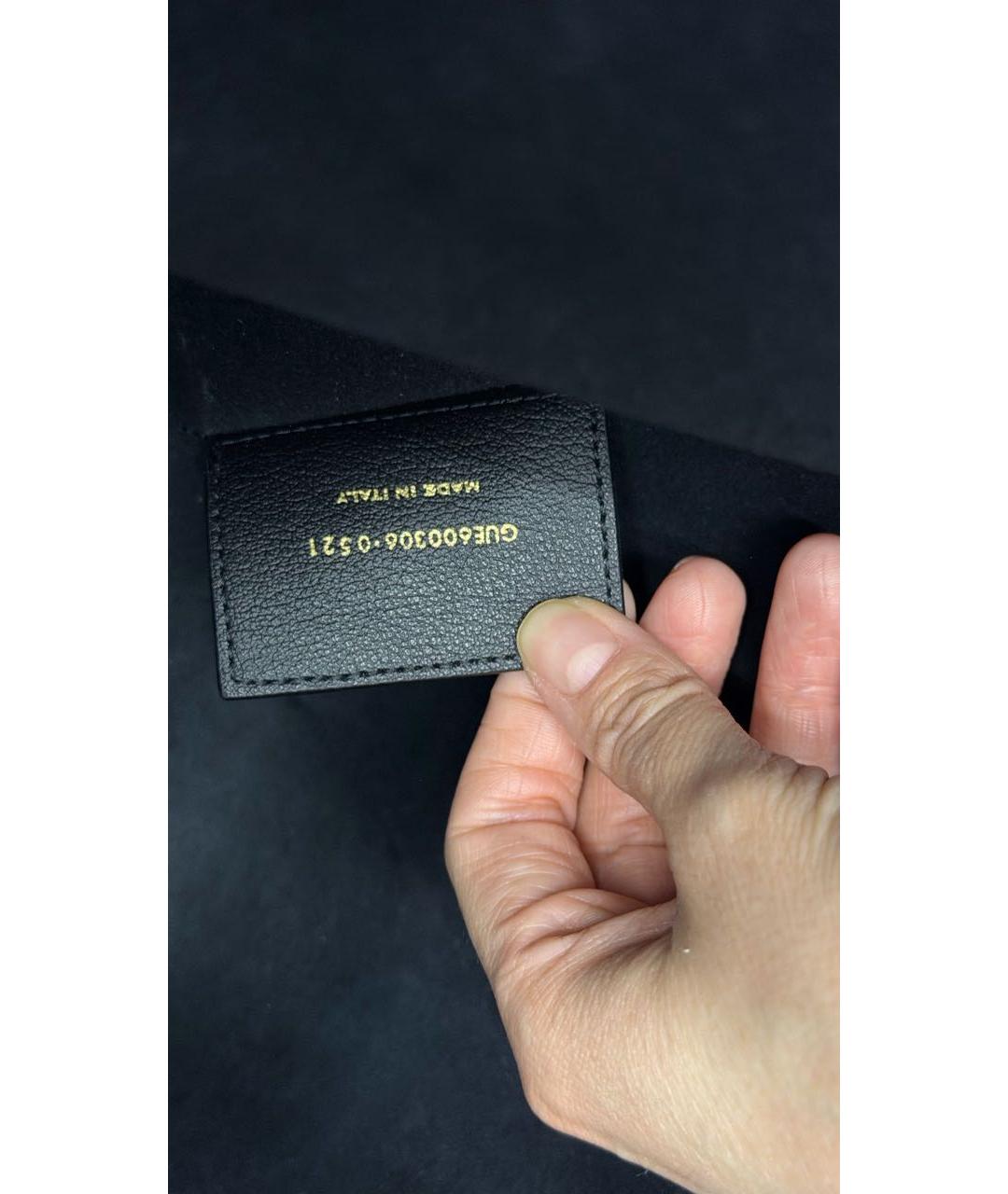 SAINT LAURENT Черная кожаная сумка тоут, фото 4