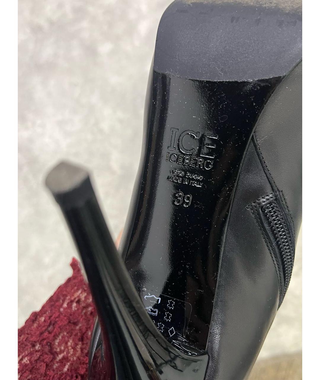 ICEBERG Черные замшевые сапоги, фото 6