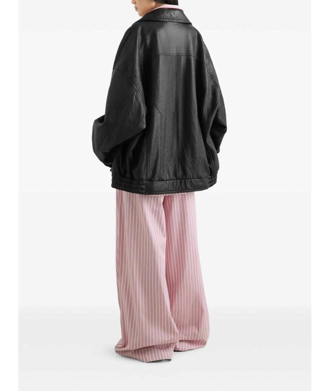 DOLCE&GABBANA Розовые хлопковые брюки широкие, фото 2