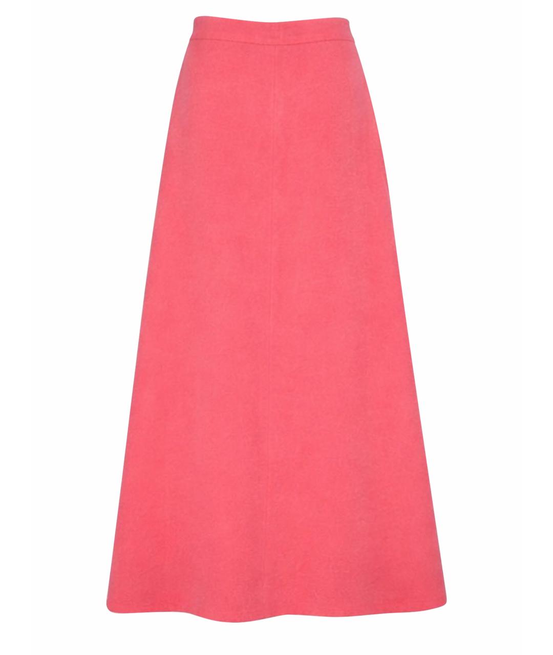 GUCCI Розовая шерстяная юбка макси, фото 1