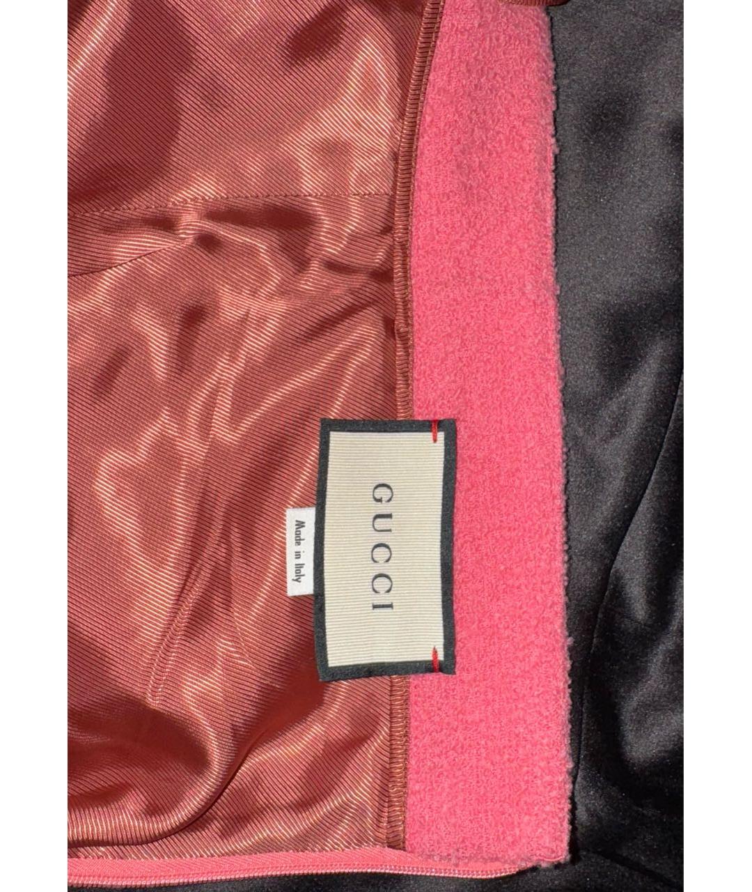 GUCCI Розовая шерстяная юбка макси, фото 3