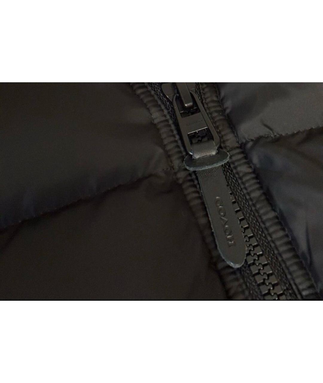 COACH Черный жилет, фото 7